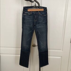 7 For All Mankind Women's Indigo Straight Leg Jeans